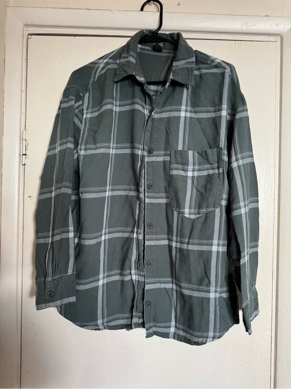 wild fable Green and White Plaid Button-Down Shirt